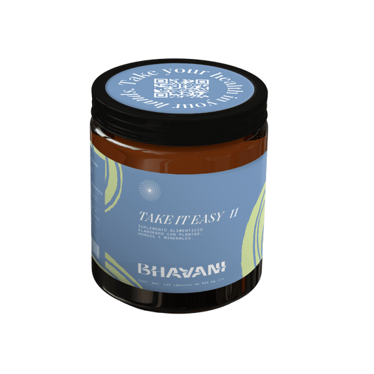 Take It Easy 11 de Bhavani Reishi Ganoderma | Contribuye a un descanso profundo y reparador | 120 cápsulas