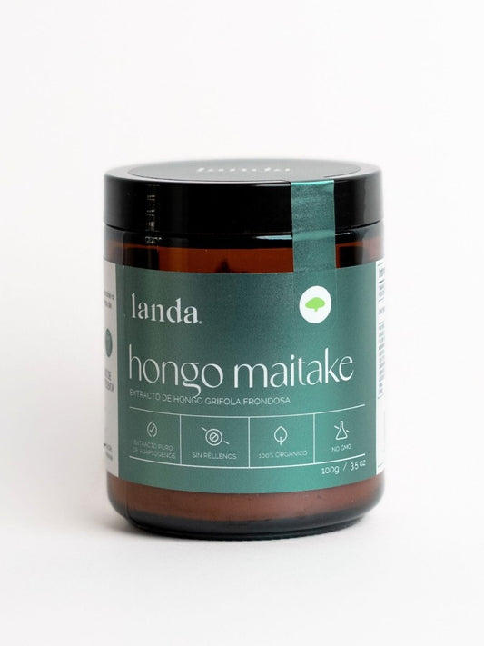 Hongo Maitake,  extracto orgánico de Grifola frondosa de Landa | Contribuye al equilibrio metabólico y antioxidante | 100 g