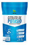 Citrato de Potasio 3000 mg por porción de NATSA | Suplemento Mineral 100 % Puro | Bolsa de 1 kg y 500 g