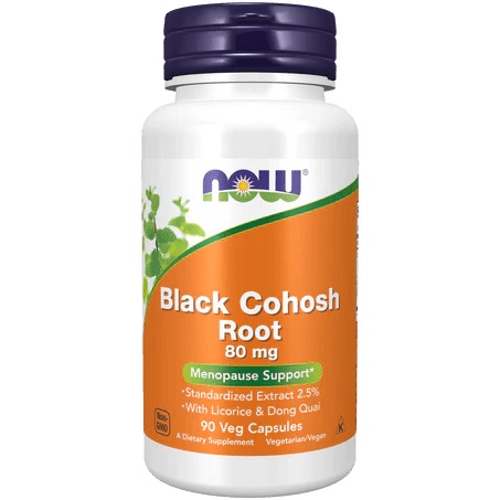 Black Cohosh Root de Now | Apoyo a la menopausia | 90 cápsulas