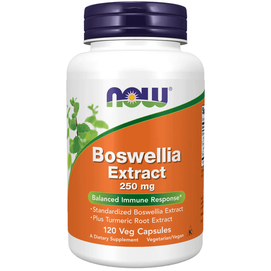 Extracto de Boswellia 500 mg por porción + Cúrcuma | Respuesta Inmunitaria Equilibrada de NOW Foods | 120 cápsulas vegetales, 60 porciones