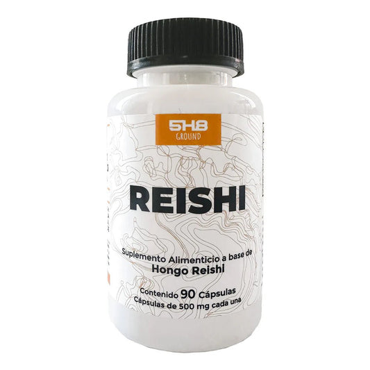 Reishi Hongo Adaptógeno 500mg de 5H8 Nutrition | Ayuda a reducir el estrés y la ansiedad | 90 cápsulas