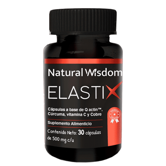 Cúrcuma + Vitamina C + Cobre 500mg de Natural Wisdom |  Apoya la función articular, proporciona efectos antioxidantes y promueve una mejor movilidad | 30 Cápsulas Vegetales