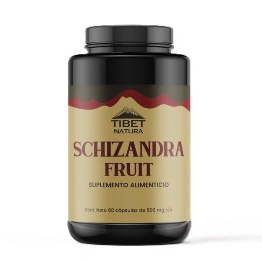 Schizandra Fruta 500mg de Tibet Natura |  Ayuda a mejorar la función hepática, promoviendo la desintoxicación y el bienestar general del hígado | 60 cápsulas vegetales