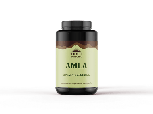 AMLA, fruto de 500mg por porción de Tibet Natura | Propiedades antioxidantes, que ayuda a mejorar el bienestar digestivo y el sistema inmunológico | 60 cápsulas vegetales