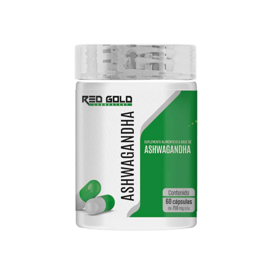 Ashwagandha 500mg de Red Gold Laboratory | Combate el estrés y la ansiedad, promoviendo el bienestar general, Contribuye a mejorar el sueño |60 cápsulas vegetales