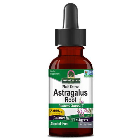 Raíz de Astrágalo 2000mg de  Nature's Answer |  Refuerza las defensas y apoya el cuerpo en momentos de fatiga | Gotero de 30ml
