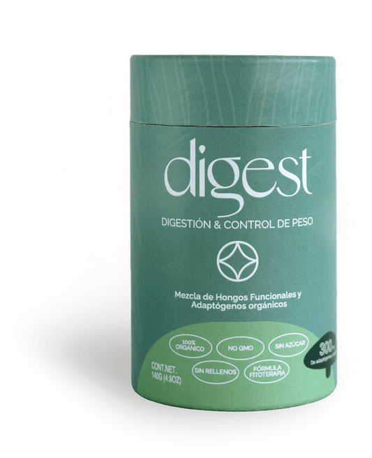 Maitake, Shiitake, Reishi, Nopal y L-Glutamina Digest de Landa Adaptógenos | Apoya la digestión saludable y regular | Polvo de 140g - 28 porciones