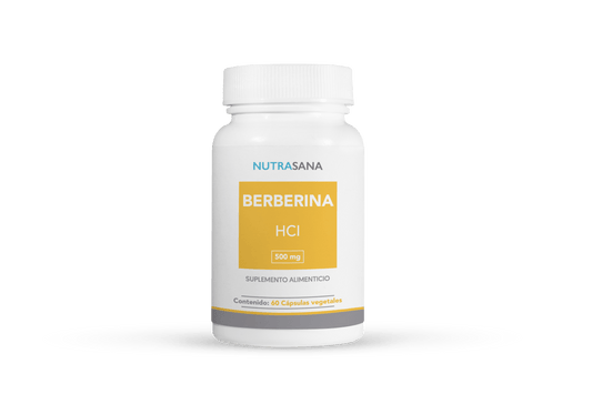 Berberina 500mg de Nutrasana | Apoya la función cardiovascular al mantener niveles saludables de colesterol y triglicéridos | 60 Tabletas Vegetales