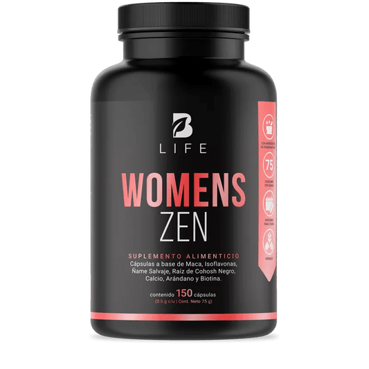 Maca, Isoflavonas y Ñame Silvestre Womens ZEN de B-Life | Bienestar Femenino | 150 cápsulas