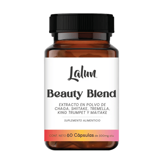 Beauty Blend de Lalun | Extractos orgánicos de hongos funcionales | 60 Cápsulas