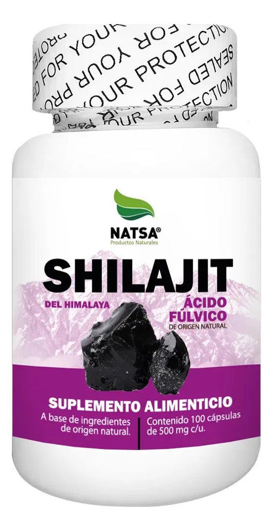 Shilajit del Himalaya, Ácido Fúlvico Natsa | Promueve un envejecimiento activo y funcional | 100 cápsulas