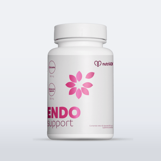 Cúrcuma, Glicinato de Magnesio, Pimienta y Vitamina D de NutriADN - Endo Support | Diseñado para mujeres que padecen de endometriosis y síndrome premenstrual - Ayuda a aliviar síntomas | 60 Cápsulas Vegetales