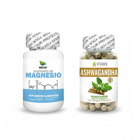 Ashwagandha + Glicinato de Magnesio | Kit Sueño y Descanso