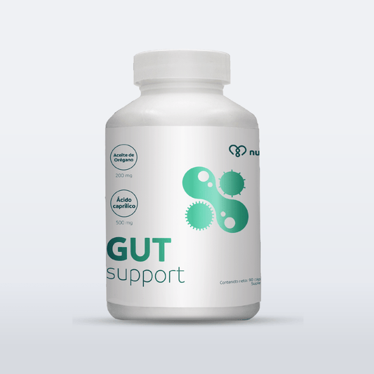 Ácido caprílico + Aceite de menta + Berberina 650mg de NutriADN | Apoya la digestión y la función intestinal | 90 cápsulas vegetales, 30 servicios