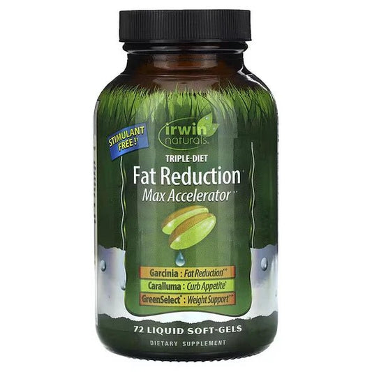 Fat Reduction Max Accelerator de Irwin Naturals con Sinetrol | Estimula el metabolismo de forma natural | 72 Cápsulas