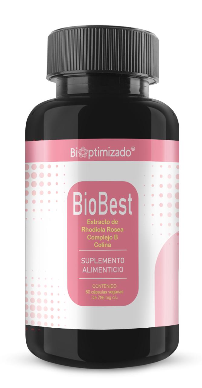 Extracto de Rhodiola, Colina y Vitaminas del Complejo B 786mg - BioBest de  Bioptimizado | Potencia la Energa y la Funcin Cardiovascular - ...