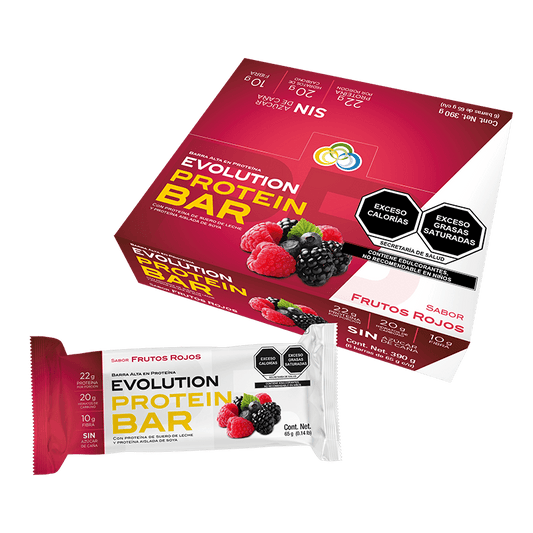 Barra de Proteína Evolution Real | Snack bajo en calorías |  6 Unidades