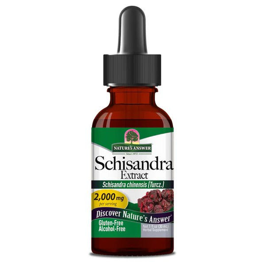 Baya de Schisandra 2000mg de Nature's Answer |  Mejora la respuesta al estrés, apoya la energía y vitalidad  | Gotero de 30ml