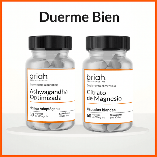 Ashwagandha optimizada + Magnesio | Kit Duerme Bien de Briah