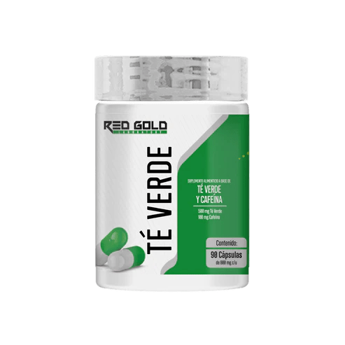 Té Verde 500mg y Cafeína 100mg de Red Gold Laboratory | Apoyo Antioxidante y Energético | 90 Cápsulas Veganas