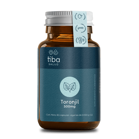 Toronjil 500mg de Tiba Salud | Ayuda en la digestión y alivia problemas relacionados como la hinchazón y el malestar estomacal | 60 cápsulas vegetales