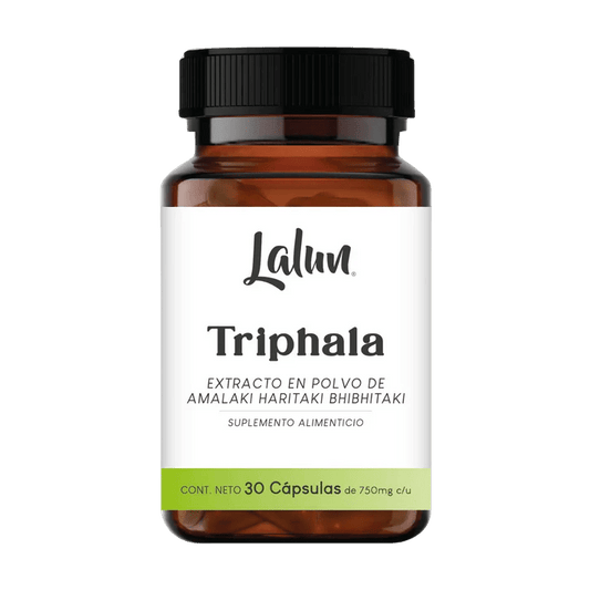 Extracto de Triphala Organico de Lalun | Antioxidante Natural | 30 Cápsulas