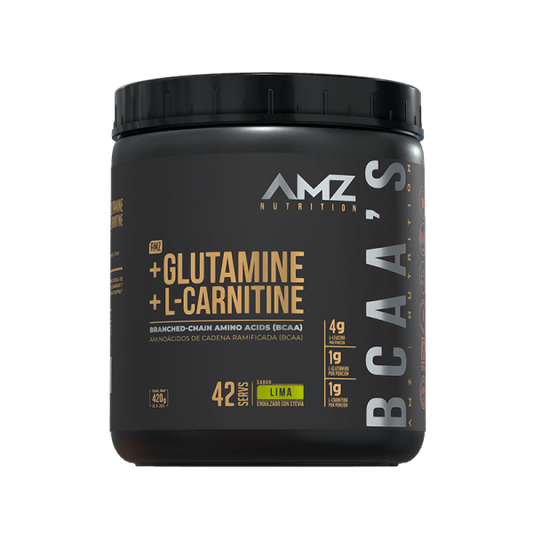 BCAA Glutamina + L- Carnitina de AMZ | 420g