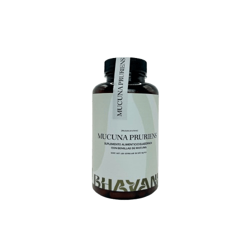 Mucuna Pruriens de Bhavani  Hongo Adaptógeno  |Contribuye al enfoque y concentración mental | 120 cápsulas
