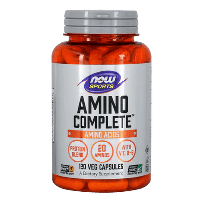 Amino Complete de Now | Contribuye a mantener la masa muscular | 120 cápsulas
