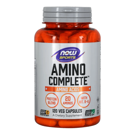Amino Complete de Now | Contribuye a mantener la masa muscular | 120 cápsulas