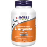 L-Arginina 1000 mg de Now Foods | Contribuye en la recuperación muscular | 120 Tabletas