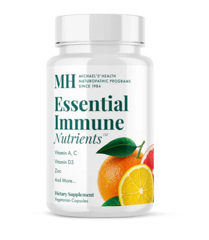 Vitamina A 10.000 IU, Vitamina C, Vitamina D3, Zinc de Michael's Health | Soporte Integral que Fortalece el Sistema Inmunológico | 60 Cápsulas Vegetarianas