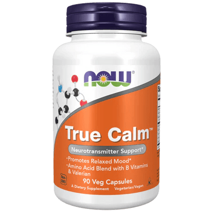 True Calm de NOW | Complejo aminoácidos y valeriana | 90 cápsulas