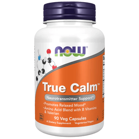 True Calm de NOW | Complejo aminoácidos y valeriana | 90 cápsulas