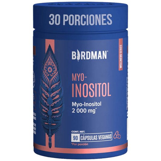 Myo-Inositol Birdman 2000 mg | Apoya el equilibrio metabólico y energético  | 90 cápsulas veganas