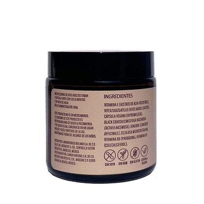 Black Cohosh + Vitex Equilibrium de Menoglow | Equilibrio hormonal, bienestar en menopausia | 30 cápsulas