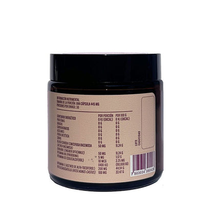 Black Cohosh + Vitex Equilibrium de Menoglow | Equilibrio hormonal, bienestar en menopausia | 30 cápsulas
