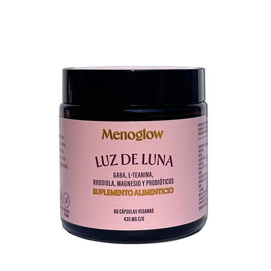 GABA L-Teanina Luz de Luna de Menoglow | Contribuye al manejo del estrés, relajación | 60 cápsulas