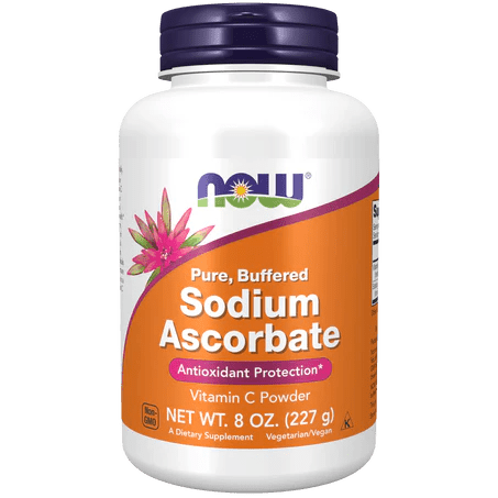 Vitamina C Ascorbato de Sodio de Now Foods |  Forma de vitamina C suave para el estómago| 227 g