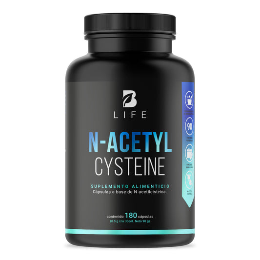 NAC - N-Acetilcisteína 100mg Por Porción (N-Acetyl Cysteine) de B-Life | 180 Cápsulas