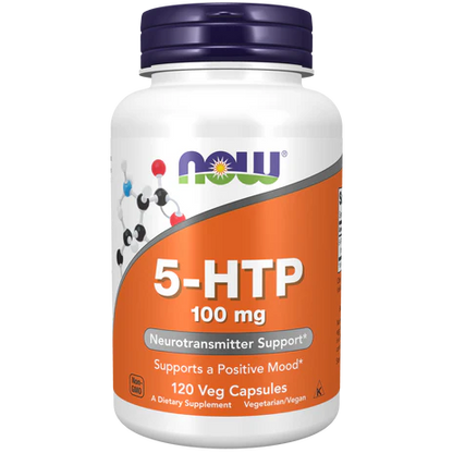 Now | 5-HTP 100mg | Sueño y Descanso | 60 y 120 cápsulas