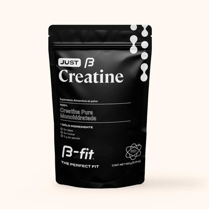 Creatina monohidratada pura B-fit | Apoya fuerza muscular, rendimiento físico | Polvo 450 g