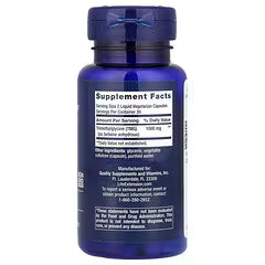 TMG 1000 mg por porción de Life Extension | Apoyo para el funcionamiento cardiovascular y hepático | 60 cápsulas liquidas vegetales, 30 servicios