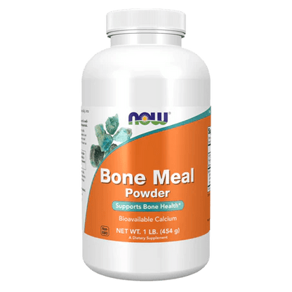 Calcio, Magnesio y Polvo de Hueso, Bone Meal Powder + Cal-Mag DK, NOW | Función Muscular | 450 gr