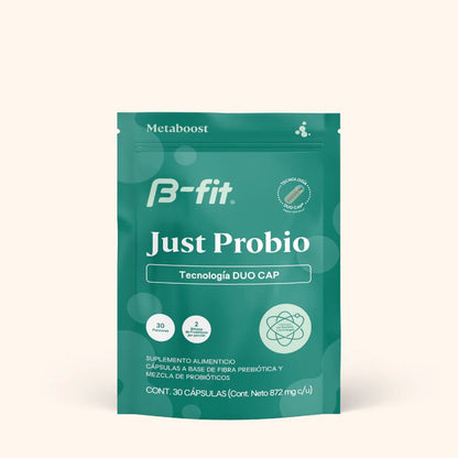 Probióticos Just Probio B-fit 2 billones UFC | Apoyo a la Microbiota|  30 y 60 Cápsulas