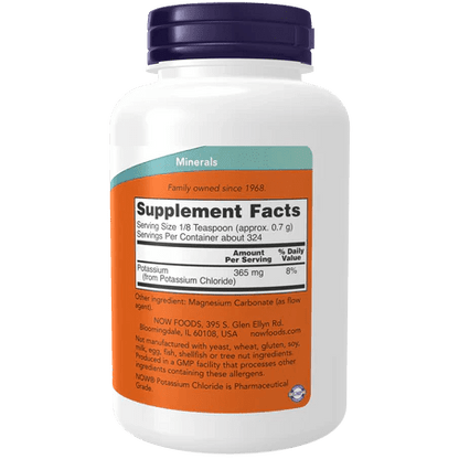 Potasio Cloruro NOW | Función Muscular| 227 g