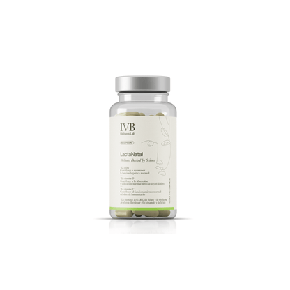 LactaNatal de IVB | Multivitamínico y mineral Apoyo a la Lactancia Materna | 60 Cápsulas