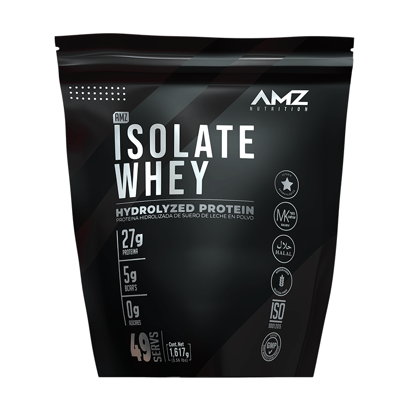 Proteína Hidrolizada de Suero Isolate Whey Protein  AMZ Nutrition| Recuperación muscular | 1.6 o 2.3 kg