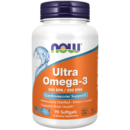 Now | Ultra Omega 3 | Apoyo Cardiovascular | 90 cápsulas